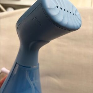 Conair Fabric Steamer Handheld in Light Blue Bristle Brush